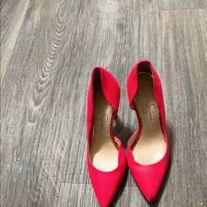 Jessica Simpson Vibrant Red Heels